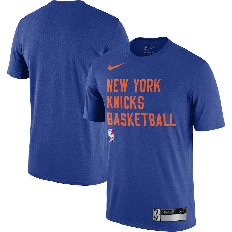 Men's New York Knicks Blue 2023/24 Sideline Legend Performance Practice T-Shirt Men's New York Knicks Blue 2023/24 Sideline Legend Performance Practice T-Shirt